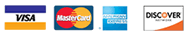 Visa, Mastercard, American Express, Discover